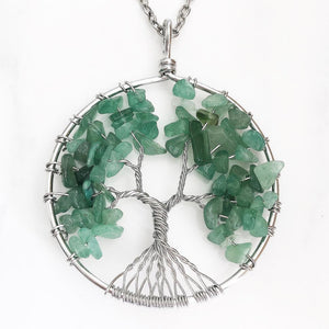 Green Aventurine Tree of Life Necklace
