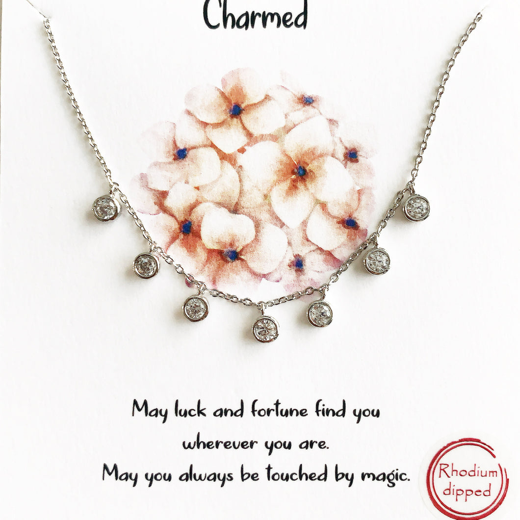 Silver Charmed Necklace